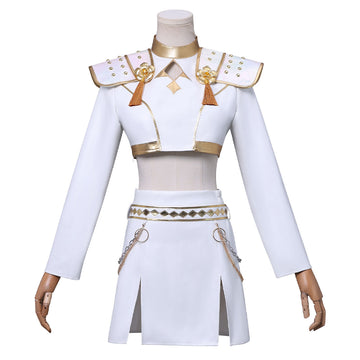 Ready To Ship Kpop Demon Hunters Zoey Costume Kids White Stage Dance Outfit Halloween BEcostume